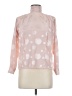 Evan Picone Polka Dots Pink Long Sleeve Blouse Size 6 - photo 1