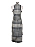 Max Mara Graphic Gray Brown Cocktail Dress Size P (petite) - photo 2