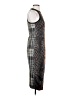 Max Mara Graphic Gray Brown Cocktail Dress Size P (petite) - photo 4