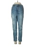Express Stripes Blue Jeans Size 4S - photo 1
