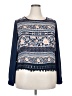Xhilaration 100% Polyester Blue Long Sleeve Blouse Size XXL - photo 1