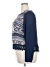 Xhilaration 100% Polyester Blue Long Sleeve Blouse Size XXL - photo 5