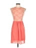 And 100% Polyester Orange Cocktail Dress Size 8 - photo 1