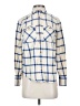 J.Crew 100% Cotton Plaid Blue Long Sleeve Button-Down Shirt Size 00 - photo 1