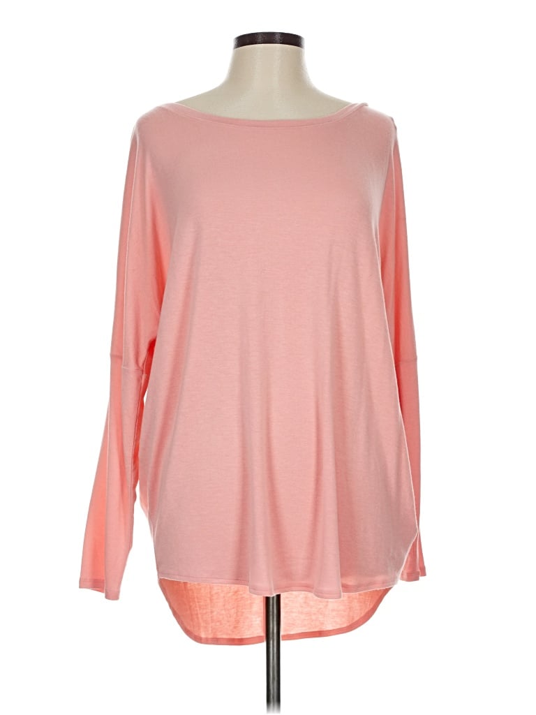 Pre-owned Express One Eleven Long Sleeve T-shirt In Pink