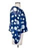 Stera 100% Polyester Polka Dots Blue 3/4 Sleeve Blouse Size S - photo 4