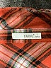 Timing 100% Cotton Plaid Orange Long Sleeve Button-Down Shirt Size L - photo 7