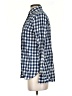 J.Crew Checkered-gingham Blue Long Sleeve Blouse Size 2 - photo 5