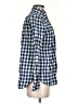 J.Crew Checkered-gingham Blue Long Sleeve Blouse Size 2 - photo 4