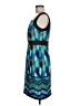 Sangria Graphic Teal Cocktail Dress Size 8 - photo 5