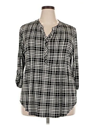 Roz & Ali 3/4 Sleeve Blouse (view 1)