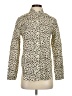 Current/Elliott Animal Print Ivory Long Sleeve Top Size XS (0) - photo 1