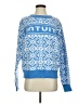 Assorted Brands 100% Acrylic Print Blue Pullover Sweater Size S - photo 1