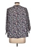 Unbranded 100% Polyester Floral Purple 3/4 Sleeve Blouse Size L - photo 2