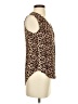 41Hawthorn Animal Print Brown Sleeveless Blouse Size S - photo 4