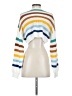 Shein 100% Acrylic Stripes White Pullover Sweater Size 4 - photo 2