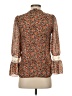 Studio Soleil 100% Polyester Brown 3/4 Sleeve Blouse Size S - photo 2