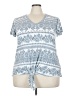 All Access Paisley Blue Short Sleeve T-Shirt Size 3X - photo 1