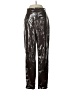 Missguided 100% Polyurethane Metallic Silver Casual Pants Size 4 - photo 1