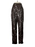 Missguided 100% Polyurethane Metallic Silver Casual Pants Size 4 - photo 2