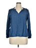 Fever 100% Lyocell Blue Long Sleeve Blouse Size XL (petite) - photo 1