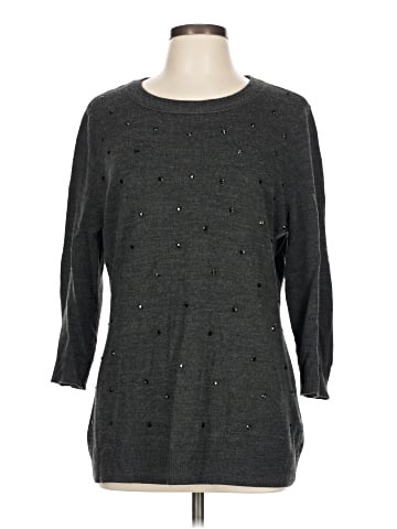 New York & Company 3/4 Sleeve Top (view 1)