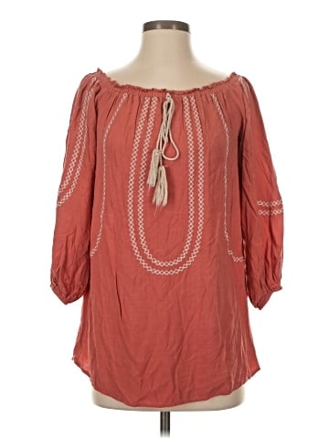 Flying Tomato 3/4 Sleeve Blouse (view 1)