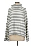 Michael Stars 100% Cotton Stripes Gray Turtleneck Sweater Size Med (1) - photo 1