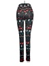 Freeze Print Black Leggings Size M - photo 2
