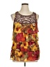 Heart Soul 100% Polyester Brown Sleeveless Blouse Size XL - photo 1