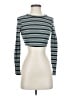 Shein Green Long Sleeve Top Size 4 - photo 1