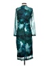 Unbranded 100% Polyester Tie-dye Teal Cocktail Dress Size S - photo 2