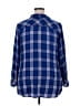 Talbots Plaid Blue Long Sleeve Button-Down Shirt Size 2X - photo 2