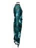 Unbranded 100% Polyester Tie-dye Teal Cocktail Dress Size S - photo 4