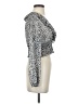 Zara Silver Black Long Sleeve Blouse Size XS - photo 4