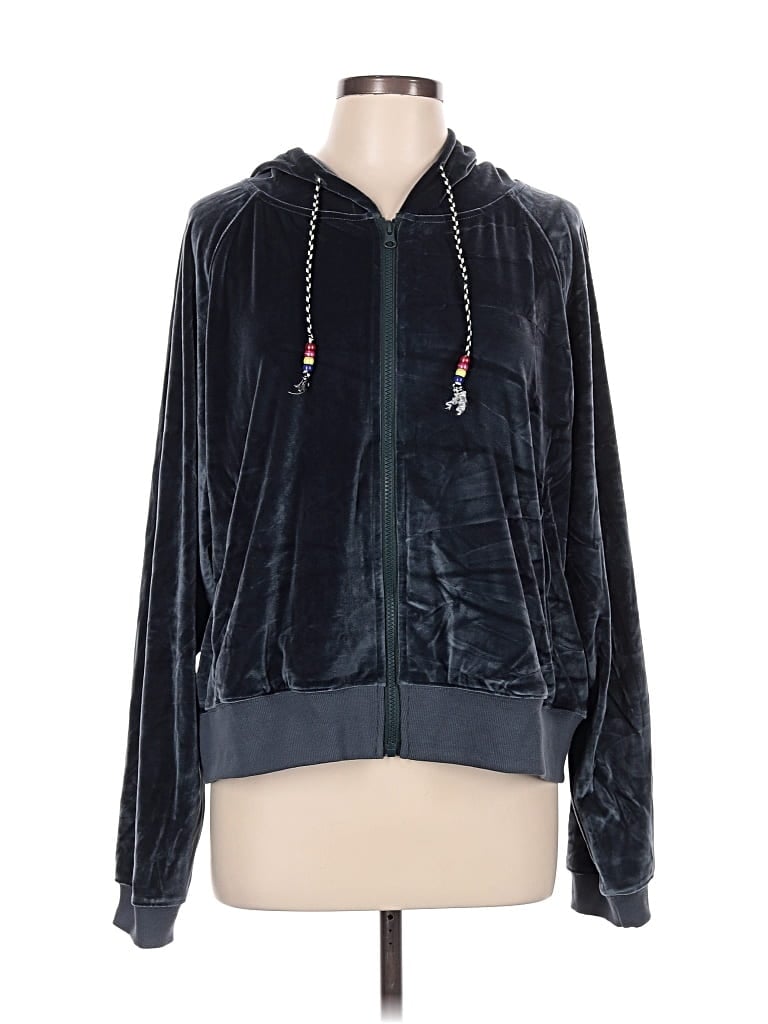 Pre-owned Natural Life Zip Up Hoodie In Blue