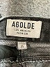 AGOLDE 100% Cotton Black Denim Skirt Size 25 waist - photo 4