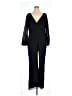 JJ's House 100% Polyester Solid Black Jumpsuit Size 16 - photo 1