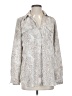 Ann Taylor Animal Print Silver Long Sleeve Blouse Size S - photo 1