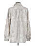 Ann Taylor Animal Print Silver Long Sleeve Blouse Size S - photo 2