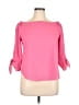 PREMISE Solid Pink 3/4 Sleeve Blouse Size XL - photo 1
