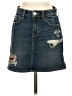 Current/Elliott Plaid Blue Denim Skirt Size 25 waist - photo 1