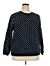 Style&Co Polka Dots Blue Pullover Sweater Size 2X - photo 1