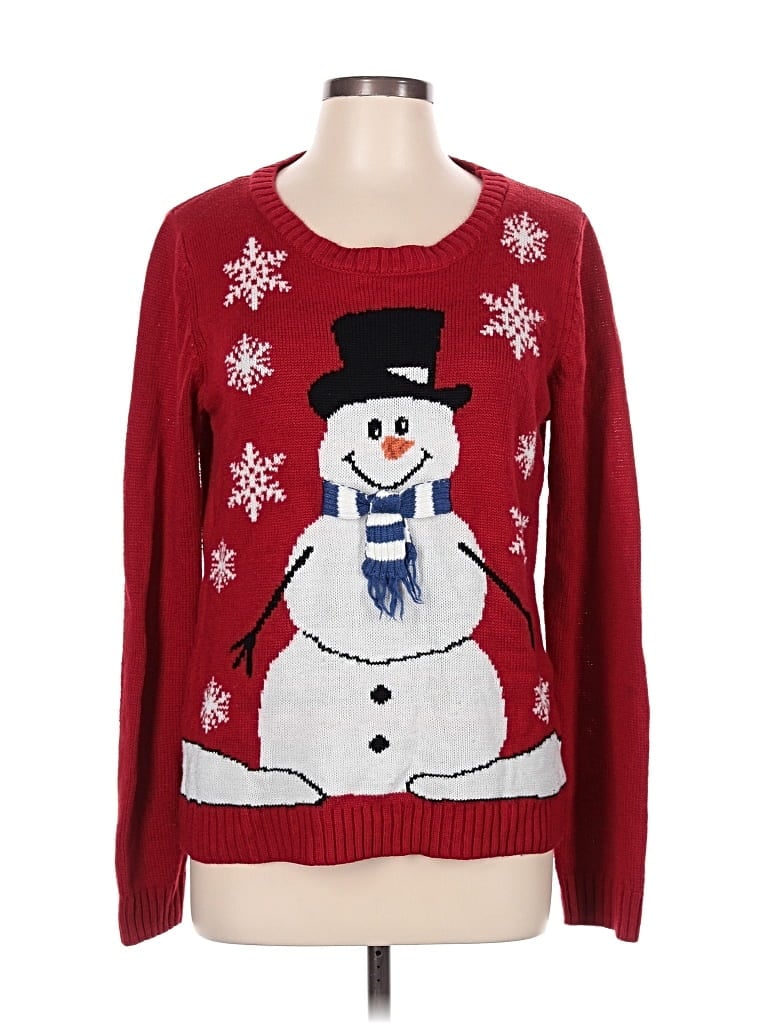 Pre-owned Carolyn Taylor Pullover Sweater In Red