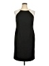 Evan Picone Solid Black Cocktail Dress Size 14 - photo 1