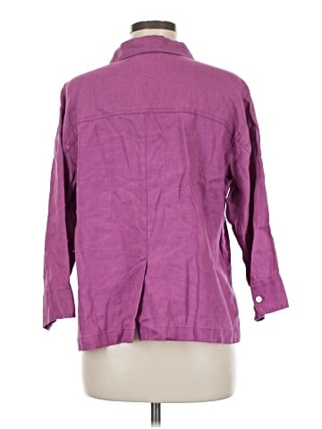Chico's Design 3/4 Sleeve Button-Down Shirt (view 2)
