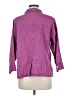 Chico's Design Purple 3/4 Sleeve Button-Down Shirt Size Med (1) - photo 2