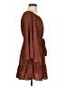 VICI 100% Polyester Animal Print Brown Casual Dress Size S - photo 4