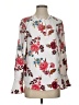 Ann Taylor LOFT Floral Gray Long Sleeve Blouse Size XS - photo 1