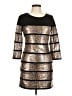 Marciano 100% Polyester Animal Print Gold Cocktail Dress Size M - photo 1